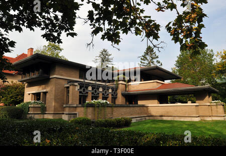 Der Meyer kann Haus in Grand Rapids, Michigan. Die Prairie-Stil zu Hause, entworfen vom Architekten Frank Lloyd Wright, wurde im Jahr 1909 abgeschlossen. Stockfoto