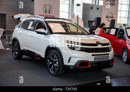 Citroen Aircross SUV - Rostock, Deutschland - 8 April, 2019: "auto Trend 2019 - Auto Messe Rostock' Stockfoto