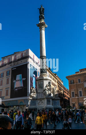 Spalte von der Unbefleckten Empfängnis, Rom, Italien Stockfoto