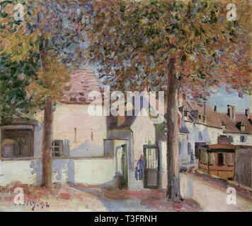 Alfred Sisley (1839-1899) - Moret sur Loing rue de Fosses 1892 Stockfoto