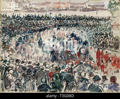 Camille Pissarro (1830 1903) obsèques du Kardinal bonnechose place de la république Rouen 1883 Stockfoto