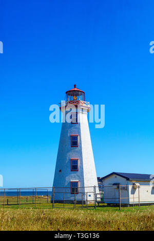Die North Point Leuchtturm, in Prince Edward Island, Kanada Stockfoto
