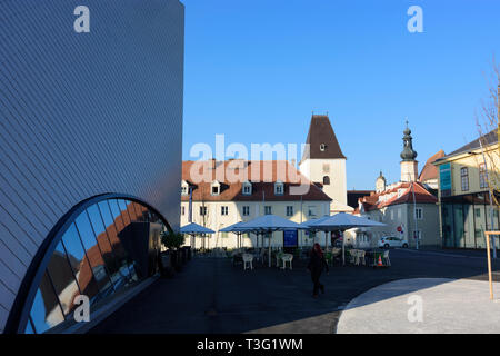 Krems an der Donau: Landesgalerie Niederösterreich (NÖ), Galerie tor Kremser Tor, Kunsthalle Krems (Kunstgalerie) in die Wachau, Niederösterrei Stockfoto