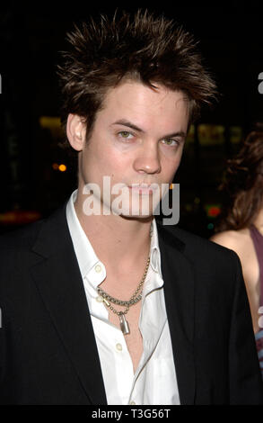 LOS ANGELES, Ca. Januar 23, 2002: Schauspieler SHANE WEST im Hollywood Premiere seines neuen Films einen Spaziergang zu erinnern. © Paul Smith/Featureflash Stockfoto