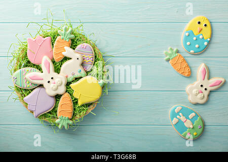 Ostern cookies eingerichtet Stockfoto