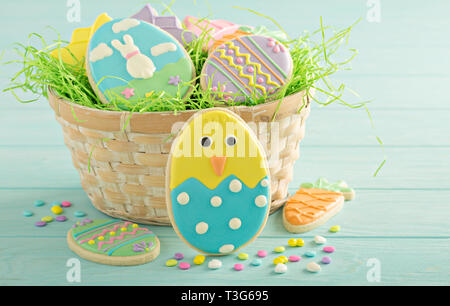 Ostern cookies eingerichtet Stockfoto