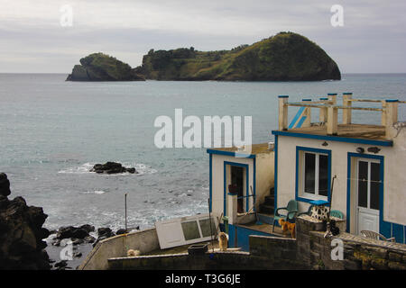 Insel von Vila Franca do Campo, São Miguel, Azoren, Portugal Stockfoto
