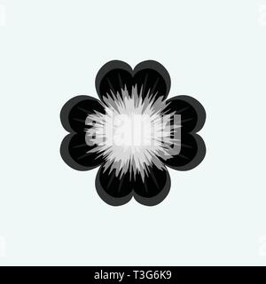 Blume Symbol. sign Design. Florale Vektor Ornament für Hintergründe, Logos, Aufkleber, Etiketten, Tags und andere Design. Stock Vektor