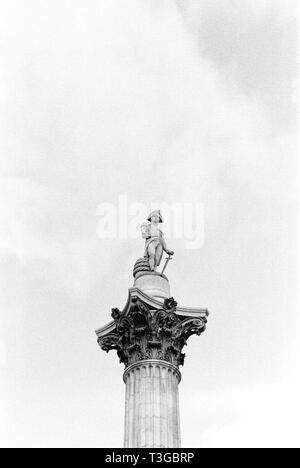 Nelsons Column, Trafalgar Square, London, England, Vereinigtes Königreich, Stockfoto