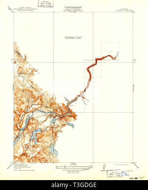 USGS TOPO Karte Kalifornien CA La Grange 1919 31680 296217 Restaurierung Stockfoto