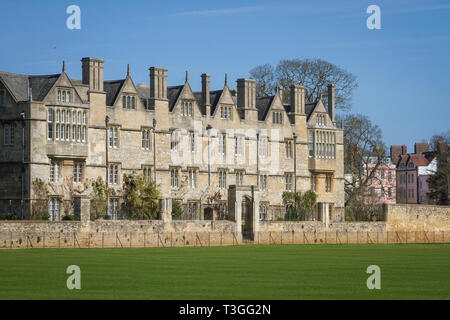 Merton College, Oxford von Christ Church Wiese Stockfoto