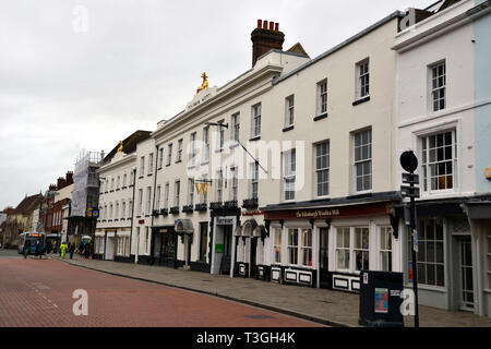 The Dolphin Hotel auf der West Street, Chichester, West Sussex, England Stockfoto