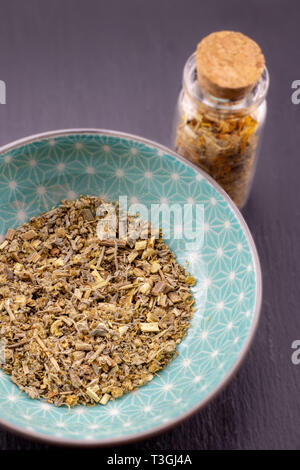 Wermutkraut Kraut detail, gesunde Blätter Naturheilkunde Stockfoto