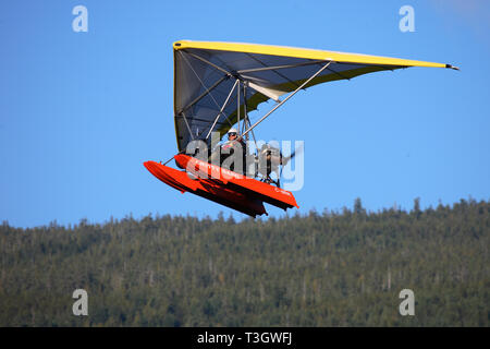 Ultraleichtflugzeuge - Motorizierter Hängegleiter/Ultralight Aviation - angetriebene Hängegleiter/ Stockfoto