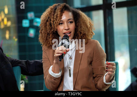 New York, USA. 08 Apr, 2019. Tawny Newsome Am bauen Serie diskutieren über die neue Serie "BrockmireÓ am Bau Studio am April 08, 2019 in New York, NY Credit: Steve Mack/S.D. Mack Bilder/Alamy Stockfoto