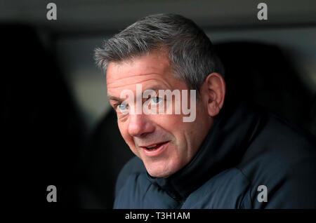 Castleford Tiger Head Coach Daryl Powell vor dem Betfred Super League Match auf dem Weg der Besserung - A - Hose-Jungle, Castleford. Stockfoto