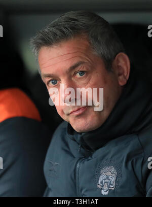 Castleford Tiger Head Coach Daryl Powell vor dem Betfred Super League Match auf dem Weg der Besserung - A - Hose-Jungle, Castleford. Stockfoto