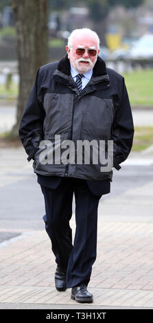 Rodney Dean, Flight Director des Shoreham air show, anreisen, für die pre-untersuchung Überprüfung in dem Shoreham Airshow Crash, in denen 11 Männer in West Sussex Coroner's Court in Crawley enthalten. Stockfoto