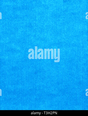 Blaues Papier Textur mit Streifen Stockfoto