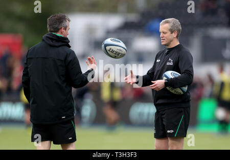 Trainer Newcastle Falcons' Dave Walder während der gallagher Premiership match bei der Allianz Park, London. Stockfoto