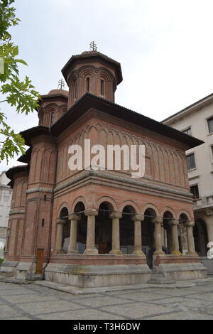 Cretulescu (Kretzulescu) Kirche, Bukarest, Rumänien. Eine östliche Orthodoxe Kirche Stockfoto