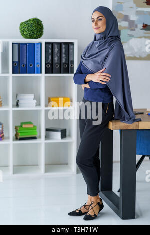 Zuversichtlich muslimischen Geschäftsfrau Stockfoto