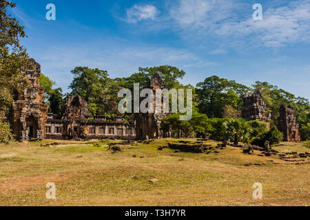 Prasat Suor Prat (zwölf Türmen), Angkor Thom, Siem Reap, Kambodscha Stockfoto