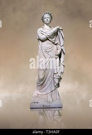 2. Jahrhundert AD römischen Marmorskulptur "Kleinen Frauen" der sogenannten Flora, aus dem 4. vorchristlichen Jahrhundert Hellanistic griechische Original kopiert, inv 6 bekannten Stockfoto