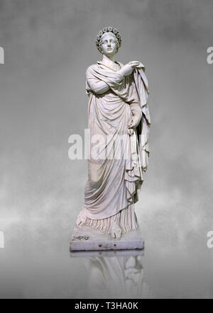 2. Jahrhundert AD römischen Marmorskulptur "Kleinen Frauen" der sogenannten Flora, aus dem 4. vorchristlichen Jahrhundert Hellanistic griechische Original kopiert, inv 6 bekannten Stockfoto