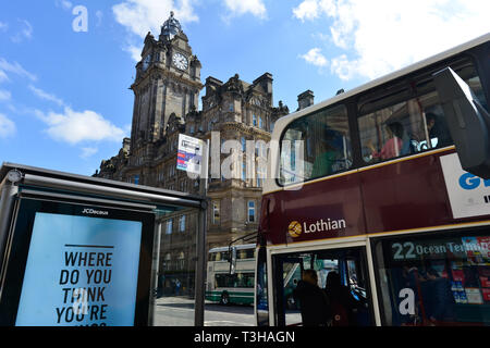 Edinburgh ist die Hauptstadt Schottlands eine alte Stadt im Herzen von Schottland hat es viele touristische Attraktionen Stockfoto