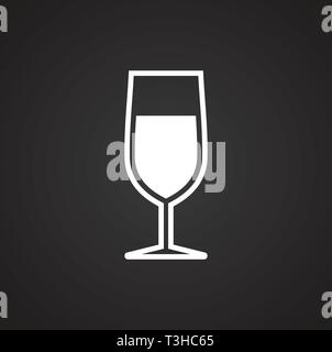 Brille auf Hintergrund für Grafik- und Webdesign. Einfachen Vektor unterzeichnen. Internet Konzept Symbol für Website Taste oder mobile App. Stock Vektor