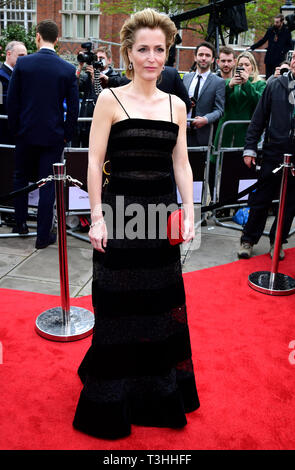 Gillian Anderson an der Laurence Olivier Awards, Royal Albert Hall, London. Stockfoto