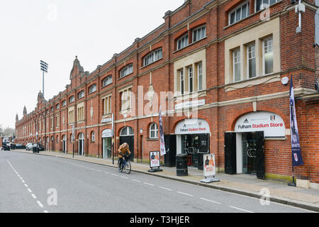 Das Craven Cottage das Haus des Fulham Football Club, Fulham, West London, Großbritannien Stockfoto