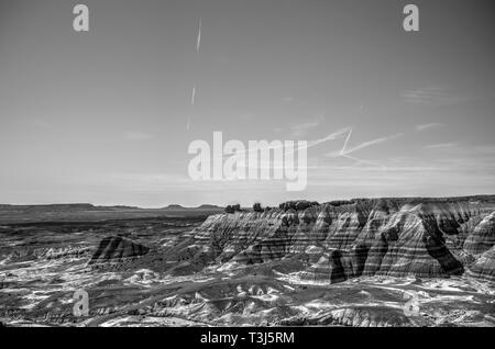 Blue Mesa innerhalb der Petrified Forest National Park Stockfoto