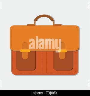 Vintage messenger bag Vector Illustration Stock Vektor