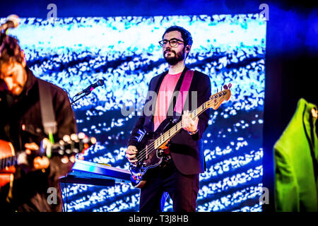 Die Band ist wieder einzuschalten, die wichtigsten Clubs und Theatern Italiens mit WAS TUN SIE IN DIESER NACHT? TOUR 2019. Die dico und die Tour werden von magellano Concerti. (Foto von Luigi Rizzo/Pacific Press) Stockfoto