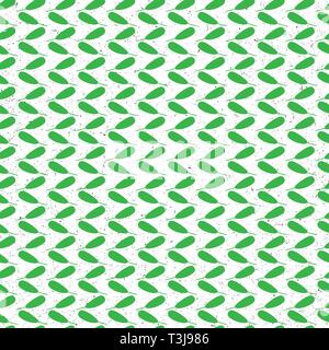 Grüne abstrakten Blätter auf nahtlose Muster Hintergrund. Stock Vektor