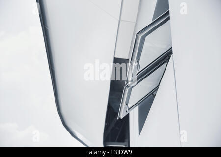 Markise Typ wc Windows outdoor Geruch Belüftung Stockfoto