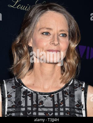 Los Angeles, USA. 09 Apr, 2019. LOS ANGELES, Kalifornien, USA - April 09: Schauspielerin Jodie Foster kommt an der Los Angeles Premiere von "Natürlich: Die Unerzählte Geschichte von Alice Guy-Blache' im Harmony Gold Theater am 9. April 2019 in Los Angeles, Kalifornien, Vereinigte Staaten. (Quelle: Bild Presse Agentur/Alamy leben Nachrichten Stockfoto