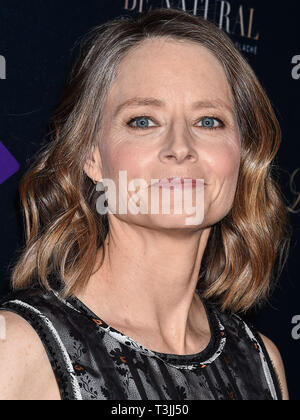 Los Angeles, USA. 09 Apr, 2019. LOS ANGELES, Kalifornien, USA - April 09: Schauspielerin Jodie Foster kommt an der Los Angeles Premiere von "Natürlich: Die Unerzählte Geschichte von Alice Guy-Blache' im Harmony Gold Theater am 9. April 2019 in Los Angeles, Kalifornien, Vereinigte Staaten. (Quelle: Bild Presse Agentur/Alamy leben Nachrichten Stockfoto