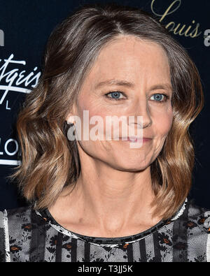 Los Angeles, USA. 09 Apr, 2019. LOS ANGELES, Kalifornien, USA - April 09: Schauspielerin Jodie Foster kommt an der Los Angeles Premiere von "Natürlich: Die Unerzählte Geschichte von Alice Guy-Blache' im Harmony Gold Theater am 9. April 2019 in Los Angeles, Kalifornien, Vereinigte Staaten. (Quelle: Bild Presse Agentur/Alamy leben Nachrichten Stockfoto