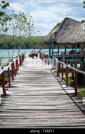 Auch als Chichancanab Chichankanab bekannt, ist eine uralte See in Quintana Roo, die das Geheimnis halten könnte zu geheimnisvollen Maya-kultur zusammenbrechen. Stockfoto