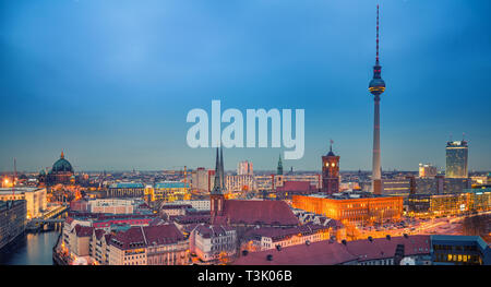 Luftaufnahme von Berlin, Deutschland Stockfoto