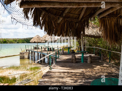 Auch als Chichancanab Chichankanab bekannt, ist eine uralte See in Quintana Roo, die das Geheimnis halten könnte zu geheimnisvollen Maya-kultur zusammenbrechen. Stockfoto