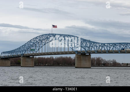 Pioneer Memorial Bridge "blaue Brücke" Stockfoto