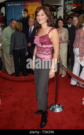 LOS ANGELES, Ca. Juni 06, 2002: die Schauspielerin FRANKA POTENTE im Rahmen der Weltpremiere in Hollywood, von ihren neuen Film Die Bourne Identität. © Paul Smith/Featureflash Stockfoto