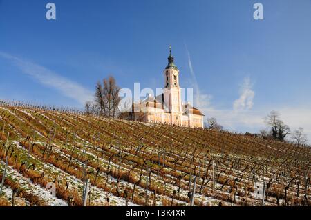 Basilika "Unserer Lieben Frau", wein Yard, birnau am Bodensee, Baden-Württemberg, Deutschland, Europa Stockfoto