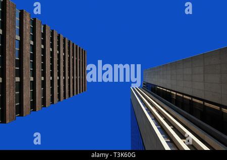 Hochhäuser, Paseo de la Castellana, Madrid, Spanien, Europa Stockfoto