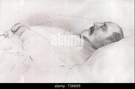 "Seine Majestät König Edward VII. in den Tod", 1910. Schöpfer: Luke Fildes. Stockfoto