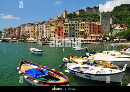 Porto Venere in der Cinque Terre, Provonz La Spezia, Ligurien, Italien, Europa Stockfoto